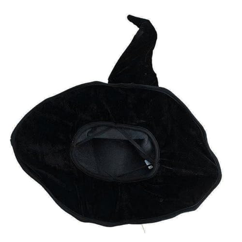 wqibq Klassischer Hexenhut - Verkleidung Accessoire für Halloween, Karneval oder Cosplay - Grand Chapaus Pointu Noir Niederländische Erwachsene und Kinder mit Stil von wqibq