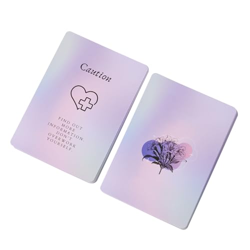 wqibq Kosmische Erkenntnisse Tarot | Easy Carriage 41pcs beschichtetes Papier Englisch Version Oracle Deck | Umfangreiche Anwendung Clear Drucken Taschengröße Tarotsspiel von wqibq