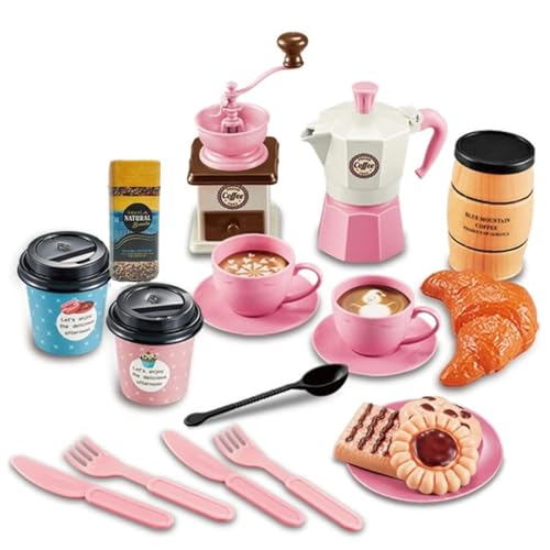 wqibq Mädchen-Teeservice zum Rollenspiel, Prinzessinnen-Teezeitspielzeug,Verspieltes Teezeit-Set für Mädchen | Prinzessin Tea Time Rollendes Küchenspielzeug für Freunde, Familie, Kinder, Mädchen und von wqibq