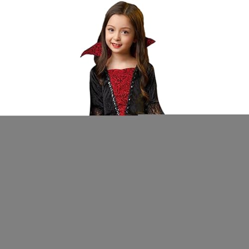 wqibq Mädchen Vampir Kostüm, Unheimliches Vampir Outfit, Gothic Anzug Für Maskerade Feste Feiern Familienfeiern Cosplay wqibq Mädchen Vampir Kostüm, Unheimliches Vampir Outfit, Gothic Anzug Für Maskerade Feste Feiern Familienfeiern Cosplay von wqibq