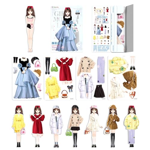 wqibq Magnetpapierpuppen - Magnetics Princess Papers Puppenausschnitte tun Spiele Outfit | Magnetkleidung Rätsel kreative Modekleid zum Geburtstag Kindertag wqibq Magnetpapierpuppen - Magnetics Princess Papers Puppenausschnitte tun Spiele Outfit | Magnetkleidung Rätsel kreative Modekleid zum Geburtstag Kindertag von wqibq