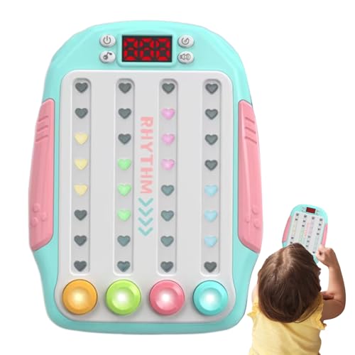 wqibq Schiebespiele für Kinder, Rhythmus-Spielautomat | Interaktives Beat-Matching-Spiel - Musikalisches Herausforderungsspielzeug für Kinder ab 3 Jahren, Rhythmus-Knopfspiel, schnelle Push-Maschine wqibq Schiebespiele für Kinder, Rhythmus-Spielautomat | Interaktives Beat-Matching-Spiel - Musikalisches Herausforderungsspielzeug für Kinder ab 3 Jahren, Rhythmus-Knopfspiel, schnelle Push-Maschine von wqibq