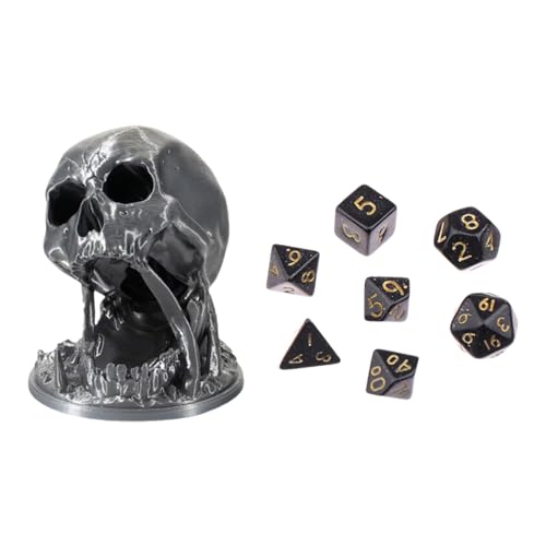 wqibq Tour à Dés Squelette – Accessoire de Jeu Effrayant Pour Jeux dee Rôle ou dei Société – Design Crâne Macabre pours Halloween, Donjons et Dragons, Plateau Geek wqibq Tour à Dés Squelette – Accessoire de Jeu Effrayant Pour Jeux dee Rôle ou dei Société – Design Crâne Macabre pours Halloween, Donjons et Dragons, Plateau Geek von wqibq