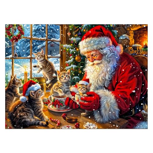 Holzpuzzle Erwachsene, Warme Weihnachten Holzpuzzle, Unregelmäßige Einzigartige Form Puzzleteile, Exquisite Geschenkverpackung, Geburtstagsgeschenk für Erwachsene und Kinder(L-34 * 24.9cm-285 Stück) Holzpuzzle Erwachsene, Warme Weihnachten Holzpuzzle, Unregelmäßige Einzigartige Form Puzzleteile, Exquisite Geschenkverpackung, Geburtstagsgeschenk für Erwachsene und Kinder(L-34 * 24.9cm-285 Stück) von wudhank