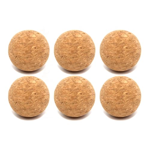 wueiooskj 6X Step Up Kickerspiel mit 6 hochdichten Korkbällen, Tischkickerbälle aus Holz, 6 Kork Fußballbälle, Tischfußball Ersatz wueiooskj 6X Step Up Kickerspiel mit 6 hochdichten Korkbällen, Tischkickerbälle aus Holz, 6 Kork Fußballbälle, Tischfußball Ersatz von wueiooskj
