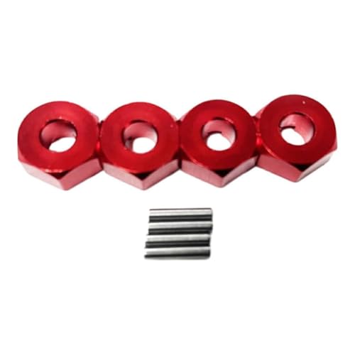wueiooskj Aluminiumlegierungsrad Sechskantnabenadapter für 1/14 MJX Hyper Go 14209 14210 Optimale Stabilität und Haltbarkeit mit Volllegierung, Rot wueiooskj Aluminiumlegierungsrad Sechskantnabenadapter für 1/14 MJX Hyper Go 14209 14210 Optimale Stabilität und Haltbarkeit mit Volllegierung, Rot von wueiooskj