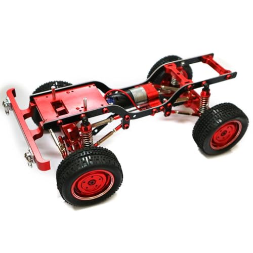 wueiooskj RCGOFOLLOW 1 Stück Aluminiumlegierung Autorahmen für D90 1/12 Crawler Präzisions RC Autozubehör Ersatzteile RC Upgrade Teil, Rot von wueiooskj