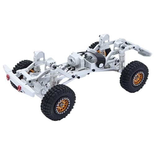 wueiooskj RCGOFOLLOW Aluminiumlegierung 1/18 Autorahmen für Trx4m Crawler 1 Stück RC Autozubehör Ersatzteile RC Upgrade Teil, Silber von wueiooskj