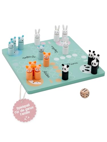 wunderwunsch Ludo Gesellschaftsspiel, Montessori Spielzeug für Kinder, Lernspielzeug Kids, Geschenk Kindergeburtstag, auf Wunsch personalisiert mit Wunschnamen wunderwunsch Ludo Gesellschaftsspiel, Montessori Spielzeug für Kinder, Lernspielzeug Kids, Geschenk Kindergeburtstag, auf Wunsch personalisiert mit Wunschnamen von wunderwunsch