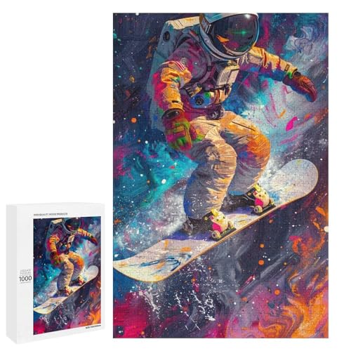Snowboard Puzzle 1000 Teile für Erwachsene Puzzle Teenager Geschenke Entspannungsspiele Denksportaufgabe 75 x 50 cm von wuxiyueyue