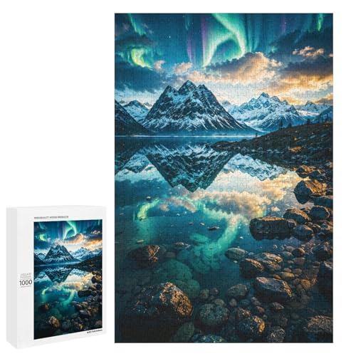 Snowy Mountain Puzzles für Erwachsene 1000 Unmögliches Puzzle für Erwachsene Lernspiele. Anspruchsvolle Puzzles Puzzlespiel für das Ganze als Geschenk für Männer 75x50cm von wuxiyueyue
