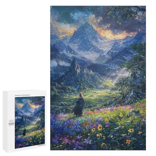 Southern Valley of Flowers Puzzles für Erwachsene 1000 Unmögliches Puzzle für Erwachsene Lernspiele. Anspruchsvolle Puzzles Puzzlespiel für das Ganze als Geschenk für Männer 75x50cm von wuxiyueyue