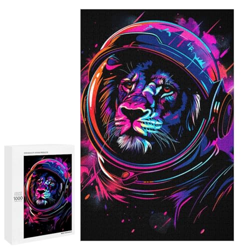 Weltraum Astronauten Löwe 1000 teiliges Puzzle für Erwachsene Puzzles für Teenager Geschenke Entspannungsspiele Denksportaufgabe 75 x 50 cm Weltraum Astronauten Löwe 1000 teiliges Puzzle für Erwachsene Puzzles für Teenager Geschenke Entspannungsspiele Denksportaufgabe 75 x 50 cm von wuxiyueyue