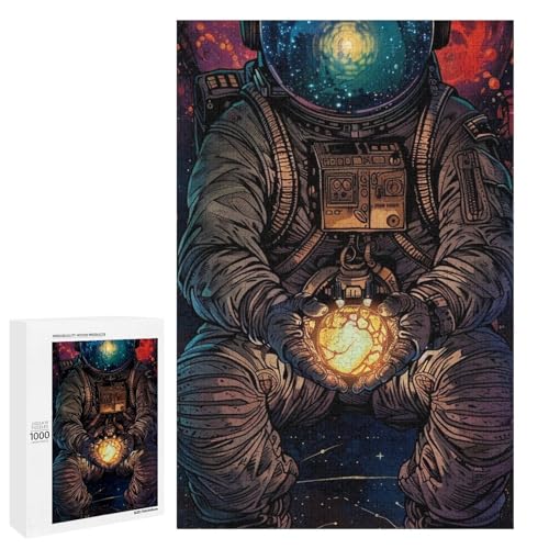 Weltraum Astronauten Puzzle 1000 Teile für Erwachsene lustige Familienpuzzles für Erwachsene Teenager Kinder unmögliche Spiele Geschenkspielzeug Heimdekoration 75 x 50 cm von wuxiyueyue