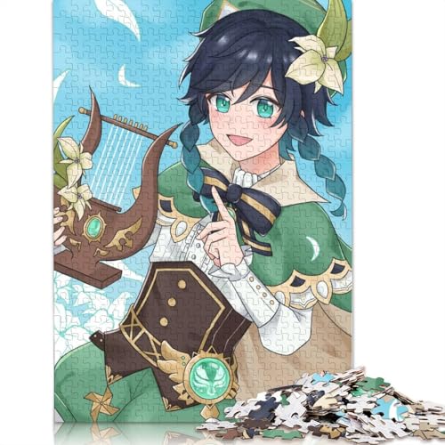 1000-teiliges Puzzle „Genshin Impact Barbatos“ Puzzle für Erwachsene Papierpuzzle anspruchsvolles Spiel 1000 Teile (38 x 26 cm) von wuzihanptpt