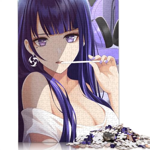 1000-teiliges Puzzle Lernspiele Genshin Impact-Puzzle Papierpuzzle Familienunterhaltungsspielzeug 1000 Teile (38 x 26 cm) von wuzihanptpt