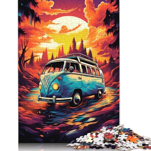 1000-teiliges Puzzle Lernspiele Kombi bei Sonnenuntergang Puzzle Holzpuzzle Familienunterhaltungsspielzeug 1000 Teile (75 x 50 cm) von wuzihanptpt