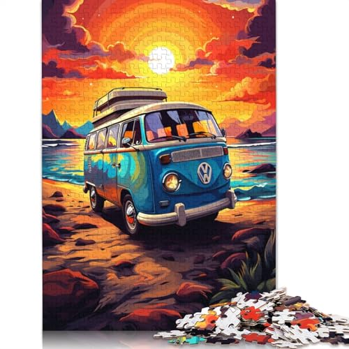 1000-teiliges Puzzle Lernspiele Kombi bei Sonnenuntergang Puzzle aus Papier Familienunterhaltungsspielzeug 1000 Teile (38 x 26 cm) von wuzihanptpt
