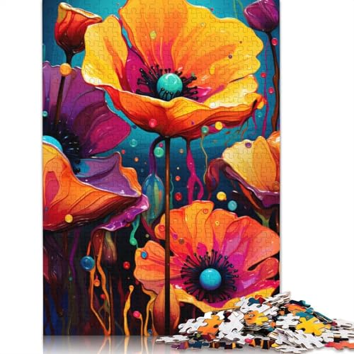 Puzzle für California_Poppy 1000-teiliges Puzzle Holzpuzzle für Erwachsene und Kinder ab Jahren Lernspiel Herausforderungsspielzeug 1000 Teile (75 x 50 cm) von wuzihanptpt