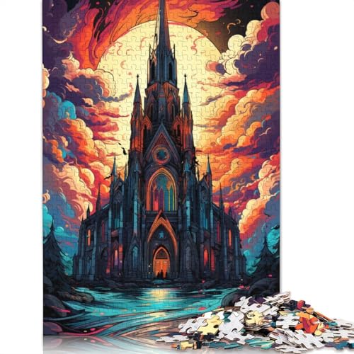 Puzzle für Erwachsene „Die farbenfrohe Psychedelie der St. James‘s Cathedral“ Puzzle 1000 Teile für Erwachsene Holzpuzzle für Erwachsene und Kinder ab Jahren Familienpuzzlespiel von wuzihanptpt