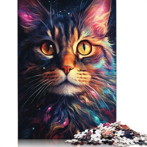Puzzle für Erwachsene 1000 Teile „Die farbenfrohe Psychedelie des Spiralkatzennebels“ Puzzle für Erwachsene Holzpuzzle anspruchsvolles Spiel 1000 Teile (75 x 50 cm) von wuzihanptpt