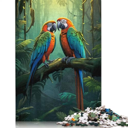 Puzzle für Erwachsene 1000 Teile „Papagei im Dschungel“ Puzzle für Erwachsene Papierpuzzle Denksport-Puzzle für Erwachsene 1000 Teile (38 x 26 cm) von wuzihanptpt