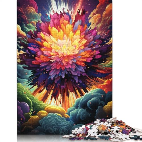 Puzzle für Erwachsene 1000 Teile „Space_Flower_Colorful“ Puzzle für Erwachsene Holzpuzzle anspruchsvolles Spiel 1000 Teile (75 x 50 cm) von wuzihanptpt