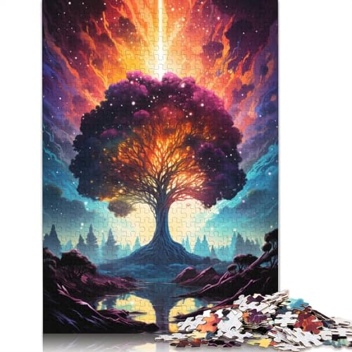 Puzzle für Erwachsene 1000 Teile Baum_Bunte Puzzles für Erwachsene Papierpuzzles Lernspiel 1000 Teile (38 x 26 cm) von wuzihanptpt
