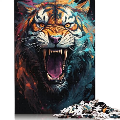 Puzzle für Erwachsene 1000 Teile Bizarre Bunte Bestien Puzzle für Erwachsene Papierpuzzle Lernspiel 1000 Teile (38x26cm) von wuzihanptpt
