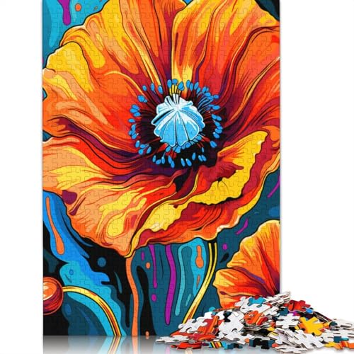 Puzzle für Erwachsene 1000 Teile California_Poppy Puzzle für Kinder Holzpuzzle Lernspiel 1000 Teile (75 x 50 cm) von wuzihanptpt