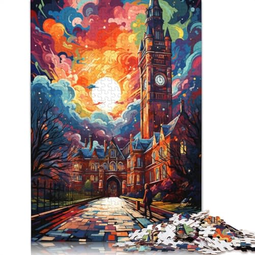 Puzzle für Erwachsene 1000 Teile College_Dublin Puzzle für Erwachsene Holzpuzzle Lernspiel 1000 Teile (75 x 50 cm) von wuzihanptpt