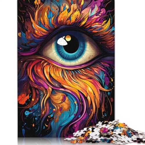 Puzzle für Erwachsene 1000 Teile Feuerfarbene Phönixaugen Puzzle für Erwachsene Holzpuzzle Lernspiel 1000 Teile (75 x 50 cm) von wuzihanptpt