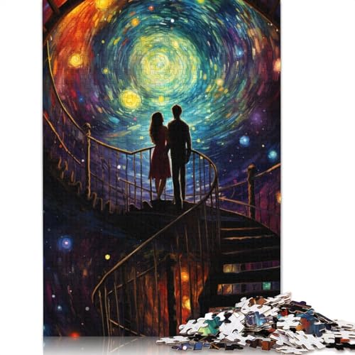 Puzzle für Erwachsene 1000 Teile Liebes- und Romantik-Puzzle für Erwachsene Holzpuzzle Lernspiel 1000 Teile (75 x 50 cm) von wuzihanptpt