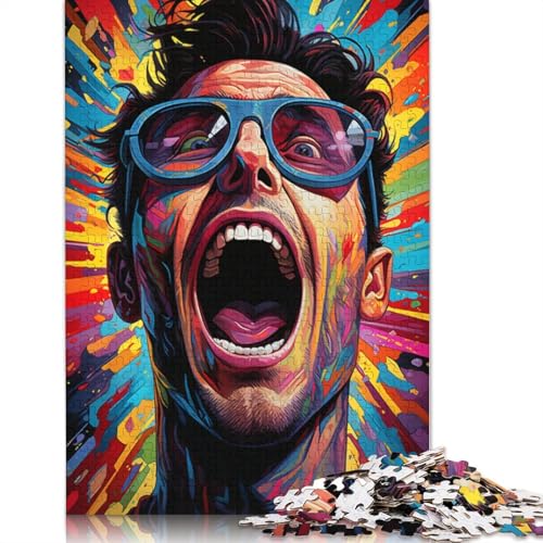 Puzzle für Erwachsene 1000 Teile Malen Farbhelden Puzzle für Erwachsene Holzpuzzle Lernspiel 1000 Teile (75 x 50 cm) von wuzihanptpt