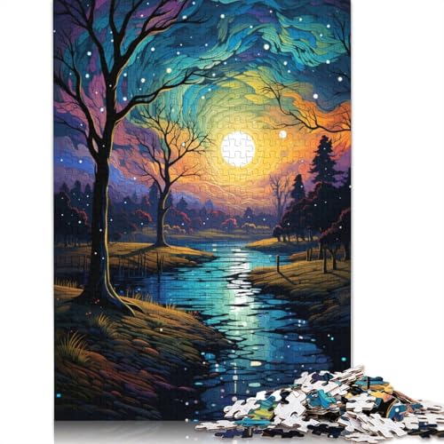 Puzzle für Erwachsene 1000 Teile Sternenhimmel-Nachtansicht-Puzzle für Erwachsene Papierpuzzle Lernspiel 1000 Teile (38 x 26 cm) von wuzihanptpt