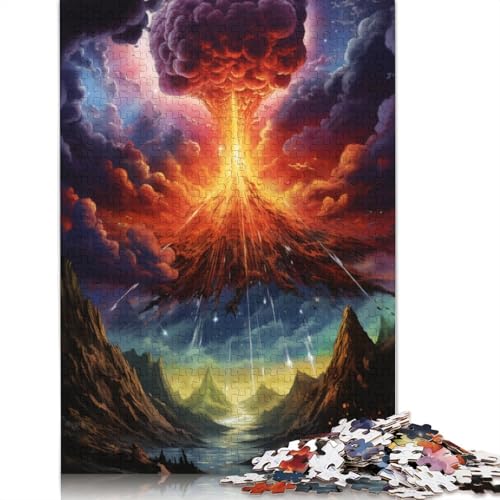 Puzzle für Erwachsene 1000 Teile Vulkanausbrüche Puzzle für Erwachsene Holzpuzzle anspruchsvolles Spiel 1000 Teile (75 x 50 cm) von wuzihanptpt