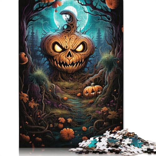 Puzzle für Erwachsene 1000 Teile böses Kürbis-Malpuzzle für Erwachsene Papierpuzzle Lernspiel 1000 Teile (38 x 26 cm) von wuzihanptpt