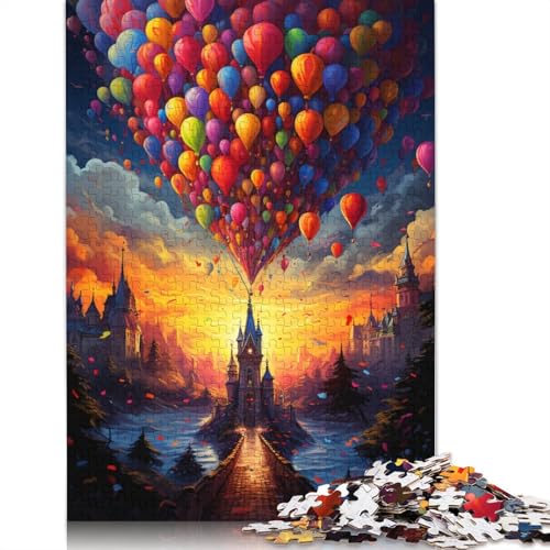 Puzzle für Erwachsene 1000 Teile farbenfrohes Ballon-Puzzle für Erwachsene Papierpuzzle Lernspiel 1000 Teile (38 x 26 cm) von wuzihanptpt