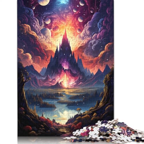 Puzzle für Erwachsene 1000 Teile farbenfrohes psychedelisches Traumland-Puzzle für Erwachsene Holzpuzzle anspruchsvolles Spiel 1000 Teile (75 x 50 cm) von wuzihanptpt