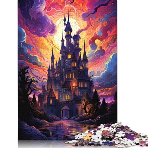 Puzzle für Erwachsene Bizarres farbenfrohes Schloss-Puzzle für Erwachsene 1000-teiliges Holzpuzzle für Erwachsene und Kinder ab einem Alter von 1000 Jahren Geschenk zum Geburtstag von wuzihanptpt