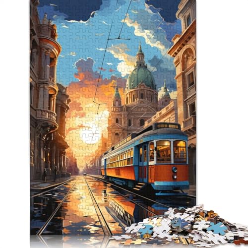 Puzzle für Erwachsene Bunte Psychedelia in Lissabon 1000 Teile Puzzle für Erwachsene Geschenke für Papierpuzzles für Kinder ab Jahren Lernspiel Herausforderungsspielzeug 1000 Teile (38 x 26 cm) von wuzihanptpt