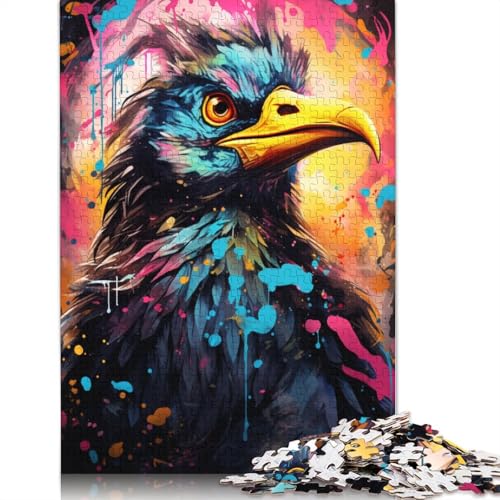 Puzzle für Erwachsene Bunte Vögel Puzzle für Erwachsene 1000 Teile Papierpuzzle Teenager- und Kinderspiel Spielzeug für Erwachsene 1000 Teile (38 x 26 cm) von wuzihanptpt