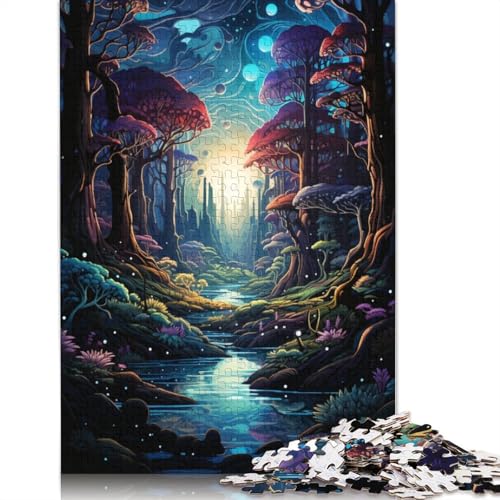 Puzzle für Erwachsene Fantasie-Dschungellandschaft 1000 Teile Puzzle für Erwachsene Holzpuzzle für Erwachsene und Kinder ab Jahren tolles Geschenk für Erwachsene 1000 Teile (75 x 50 cm) von wuzihanptpt