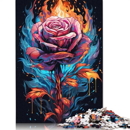 Puzzle für Erwachsene Farbe Fantasie-Rose 1000 Teile Puzzle für Erwachsene Geschenke für Papierpuzzles für Kinder ab Jahren Lernspiel Herausforderungsspielzeug 1000 Teile (38 x 26 cm) von wuzihanptpt
