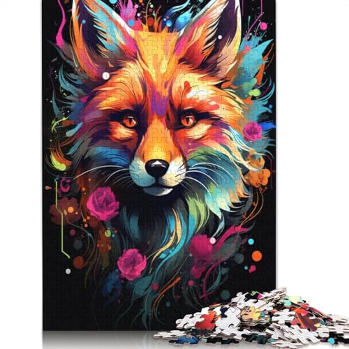Puzzle für Erwachsene Farbzeichnung eines Fuchses 1000-teiliges Puzzle Holzpuzzle für Erwachsene und Kinder ab einem Alter von 1000 Jahren anspruchsvolles Puzzle für Erwachsene Puzzle für Erwachsene Farbzeichnung eines Fuchses 1000-teiliges Puzzle Holzpuzzle für Erwachsene und Kinder ab einem Alter von 1000 Jahren anspruchsvolles Puzzle für Erwachsene von wuzihanptpt