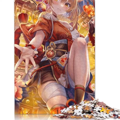 Puzzle für Erwachsene Genshin Impact 1000 Teile Puzzle für Erwachsene Geschenke für Kinder ab Jahren Lernspiel Herausforderungsspielzeug 1000 Teile (38 x 26 cm) von wuzihanptpt