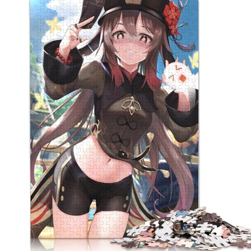 Puzzle für Erwachsene Genshin Impact 1000 Teile Puzzle für Erwachsene Geschenke für Kinder ab Jahren Lernspiel Herausforderungsspielzeug 1000 Teile (38 x 26 cm) von wuzihanptpt