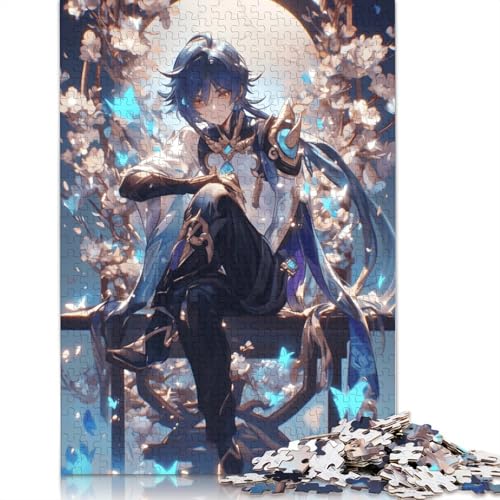 Puzzle für Erwachsene Genshin Impact 1000 Teile Puzzle für Erwachsene und Familien Papierpuzzle Lernspiel 1000 Teile (38 x 26 cm) von wuzihanptpt