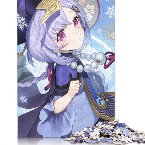 Puzzle für Erwachsene Genshin Impact 1000 Teile Puzzle für Erwachsene und Kinder Holzpuzzle Entspannungspuzzle Spiele 1000 Teile (75 x 50 cm) von wuzihanptpt