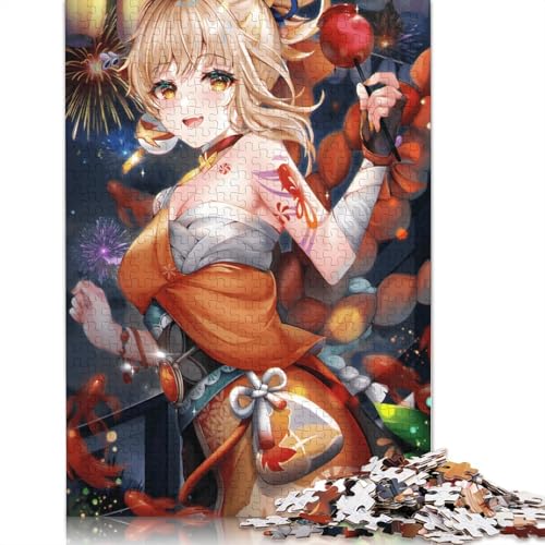 Puzzle für Erwachsene Genshin Impact 1000-teiliges Puzzle Holzpuzzle für Erwachsene und Kinder ab Jahren Herausforderungsspielzeug 1000 Teile (75 x 50 cm) von wuzihanptpt